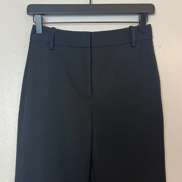 •NILI LOTAN• NWOT Black Arielle High Rise Flare Leg Wool Trouser Pant Size 0 - Picture 4 of 15